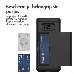iMoshion Backcover met pasjeshouder Samsung Galaxy S8 - Zwart