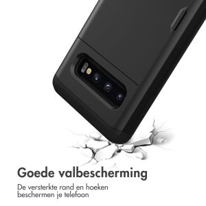 iMoshion Backcover met pasjeshouder Samsung Galaxy S10 - Zwart
