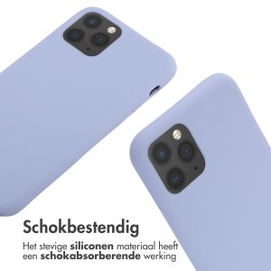 iMoshion Siliconen hoesje met koord iPhone 11 Pro - Paars