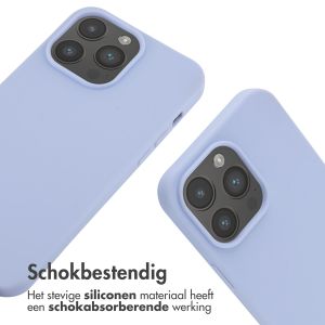 iMoshion Siliconen hoesje met koord iPhone 14 Pro Max - Paars
