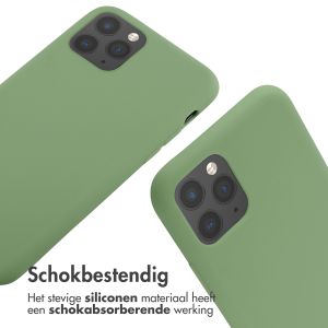 iMoshion Siliconen hoesje met koord iPhone 11 Pro - Groen