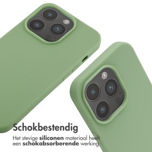 iMoshion Siliconen hoesje met koord iPhone 14 Pro - Groen