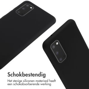iMoshion Siliconen hoesje met koord Samsung Galaxy S20 - Zwart