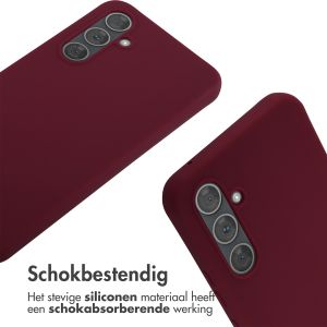 iMoshion Siliconen hoesje met koord Samsung Galaxy A54 (5G) - Donkerrood