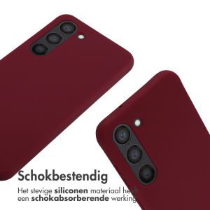 iMoshion Siliconen hoesje met koord Samsung Galaxy S23 - Donkerrood