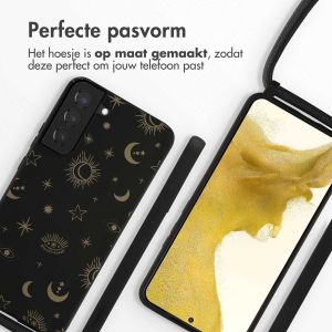 iMoshion Siliconen design hoesje met koord Samsung Galaxy S22 Plus - Sky Black