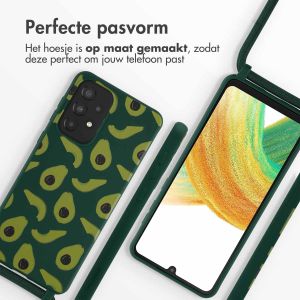 iMoshion Siliconen design hoesje met koord Samsung Galaxy A33 - Avocado Green