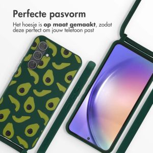 iMoshion Siliconen design hoesje met koord Samsung Galaxy A54 (5G) - Avocado Green