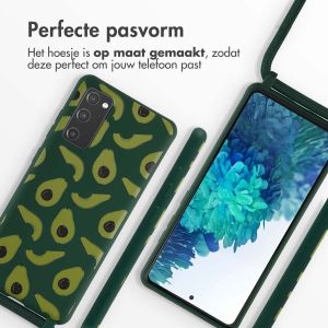 iMoshion Siliconen design hoesje met koord Samsung Galaxy S20 FE - Avocado Green