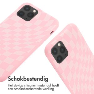 iMoshion Siliconen design hoesje met koord iPhone 11 Pro - Retro Pink