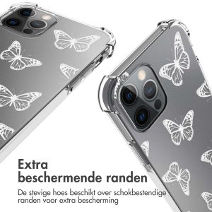 iMoshion Design hoesje met koord iPhone 12 (Pro) - Butterfly