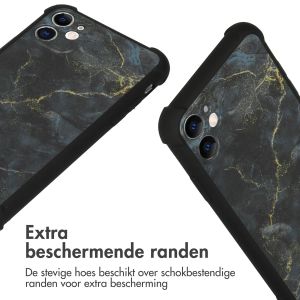 iMoshion Design hoesje met koord iPhone 11 - Black Marble