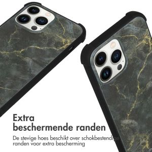 iMoshion Design hoesje met koord iPhone 13 Pro Max - Black Marble