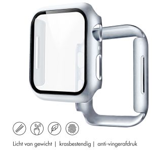 iMoshion Full Cover Hardcase Apple Watch Series 7 / 8 / 9 - 45 mm - Zilver