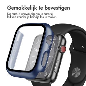 iMoshion Full Cover Hardcase Apple Watch Series 7 / 8 / 9 - 45 mm - Donkerblauw