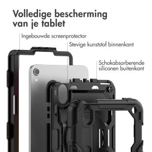 Accezz Rugged Backcover met schouderstrap iPad mini 6 - Zwart