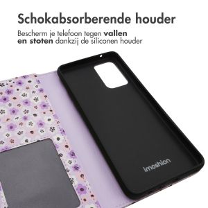 iMoshion Design Bookcase Samsung Galaxy A52(s) (5G/4G) - Purple Flowers