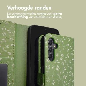 iMoshion Design Bookcase Samsung Galaxy A34 (5G) - Green Flowers