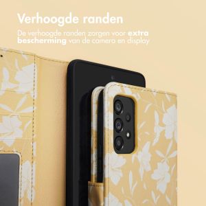 iMoshion Design Bookcase Samsung Galaxy A53 - Yellow Flowers