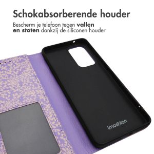 iMoshion Design Bookcase Samsung Galaxy A53 - Purple White Flowers