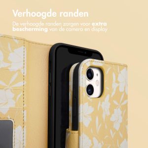 iMoshion Design Bookcase iPhone 11 - Yellow Flowers