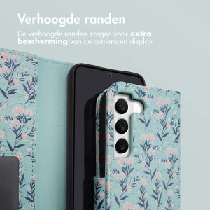iMoshion Design Bookcase Samsung Galaxy S22 - Blue Flowers