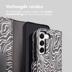 iMoshion Design Bookcase Samsung Galaxy S22 - Black And White