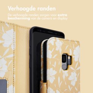 iMoshion Design Bookcase Samsung Galaxy S9 - Yellow Flowers