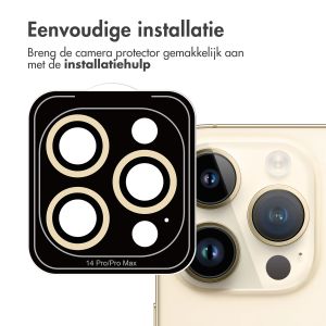 iMoshion 2 Pack Camera lens protector iPhone 14 Pro / 14 Pro Max - Goud
