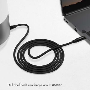iMoshion AUX kabel - 3,5 mm / Jack audio kabel - Male to male - 1 meter - Zwart