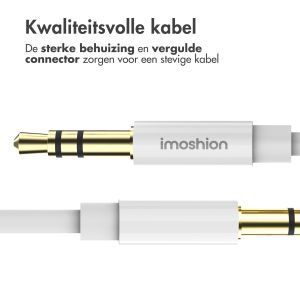iMoshion AUX kabel - 3,5 mm / Jack audio kabel - Male to male - 1 meter - Wit