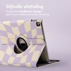 iMoshion 360° Draaibare Design Bookcase iPad 9 (2021) / iPad 8 (2020) / iPad 7 (2019) 10.2 inch - Dancing Cubes