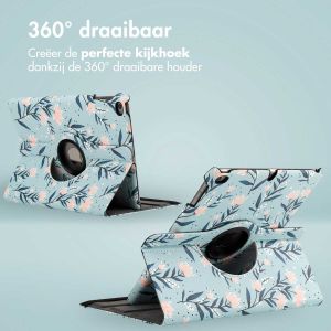 iMoshion 360° Draaibare Design Bookcase iPad 6 (2018) / iPad 5 (2017) / Air 2 (2014) / Air 1 (2013)- Flowers