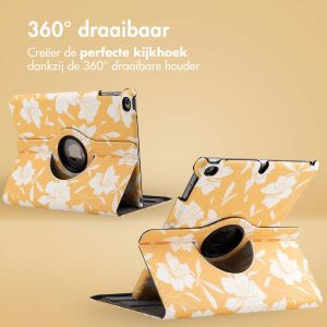 iMoshion 360° Draaibare Design Bookcase iPad 6 (2018) / iPad 5 (2017) / Air 2 (2014) / Air 1 (2013)- Yellow Flowers