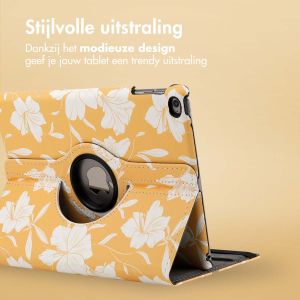 iMoshion 360° Draaibare Design Bookcase iPad 6 (2018) / iPad 5 (2017) / Air 2 (2014) / Air 1 (2013)- Yellow Flowers