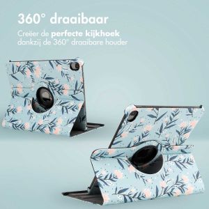 iMoshion 360° Draaibare Design Bookcase iPad Air 5 (2022) / Air 4 (2020) - Flowers