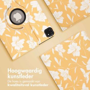 iMoshion 360° Draaibare Design Bookcase iPad Pro 11 (2018 - 2022) - Yellow Flowers