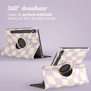 iMoshion 360° Draaibare Design Bookcase Samsung Galaxy Tab S9 - Dancing Cubes