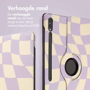 iMoshion 360° Draaibare Design Bookcase Samsung Galaxy Tab S9 Ultra - Dancing Cubes