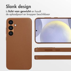 Accezz MagSafe Leather Backcover Samsung Galaxy S24 Plus - Sienna Brown