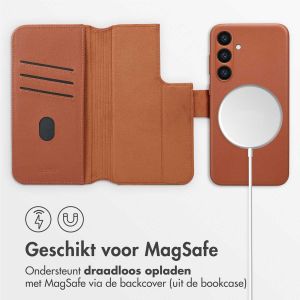 Accezz Leather Bookcase 2-in-1 met MagSafe Samsung Galaxy S23 FE - Sienna Brown