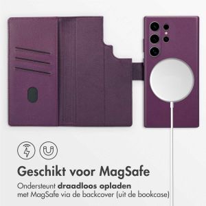 Accezz Leather Bookcase 2-in-1 met MagSafe Samsung Galaxy S24 Ultra - Heath Purple