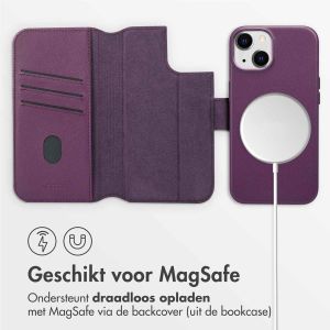 Accezz Leather Bookcase 2-in-1 met MagSafe iPhone 14 - Heath Purple