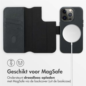 Accezz Leather Bookcase 2-in-1 met MagSafe iPhone 14 Pro - Onyx Black