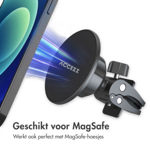 Accezz Telefoonhouder auto - MagSafe - Inclusief Magnetische Cirkel - Ventilatierooster - Zwart