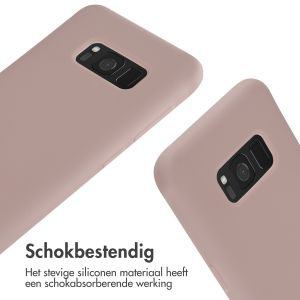 iMoshion Siliconen hoesje met koord Samsung Galaxy S8 - Sand Pink