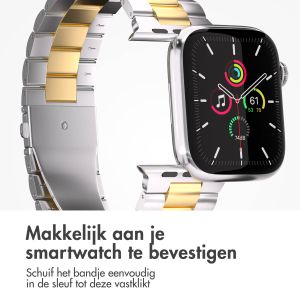 iMoshion Stalen bandje Apple Watch Series 1-9 / SE - 38/40/41 mm - Zilver / Goud
