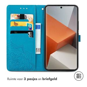 iMoshion Mandala Bookcase Xiaomi Redmi Note 13 Pro Plus (5G) - Turquoise