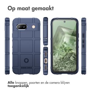 iMoshion Rugged Shield Backcover Google Pixel 8a - Donkerblauw