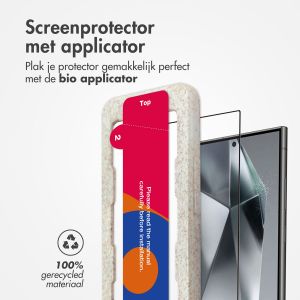 Accezz Gehard Glas Full Cover Screenprotector met applicator Samsung Galaxy S24 Ultra